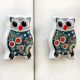 Grey Owl Flat Ceramic Knob